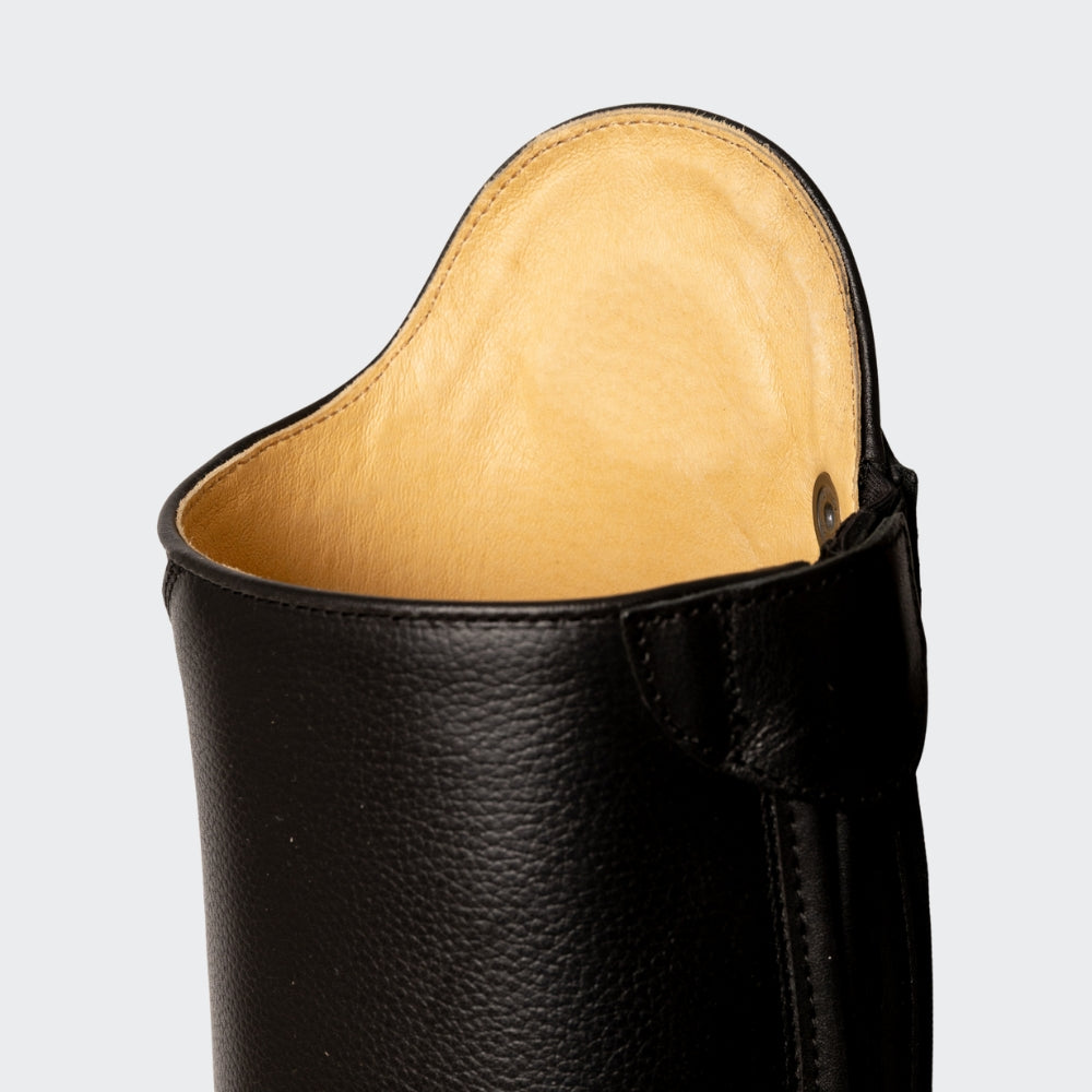 Tall Riding Boots Without Laces | Black