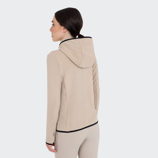 Ladies Full Zip Fleece Hoodie | Cobblestone