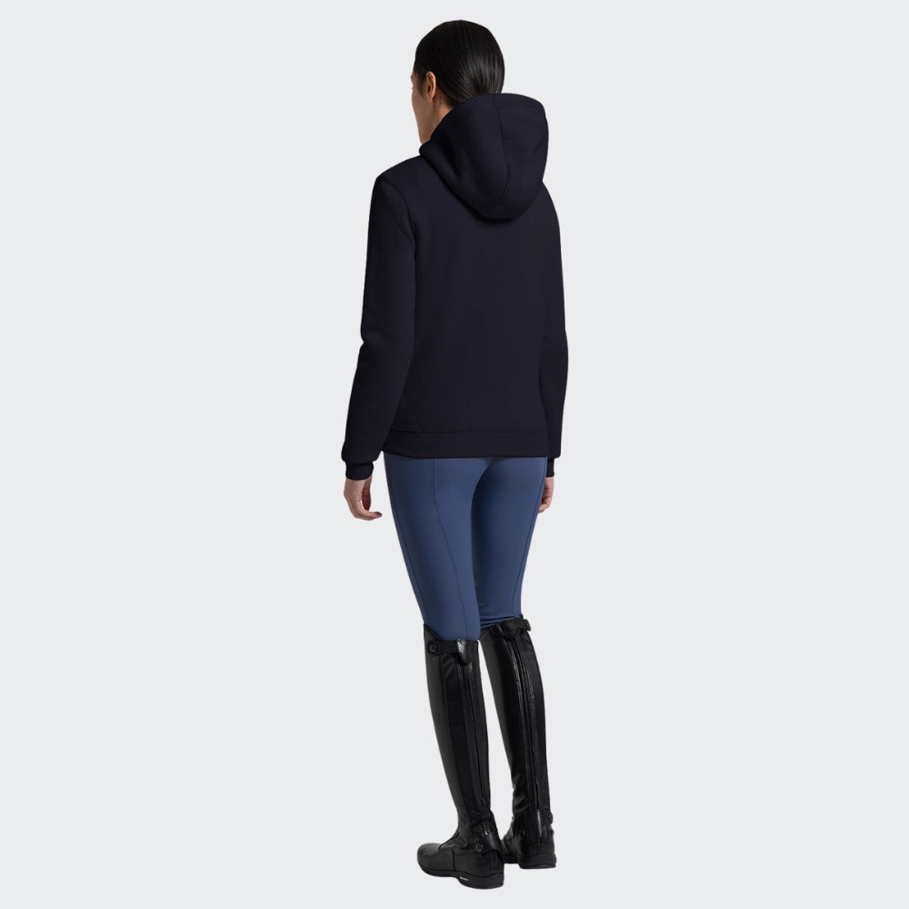 Ladies RG Italy Cotton Zip Hoodie | Navy