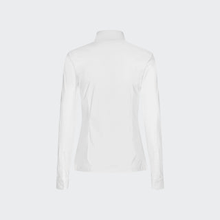 Ladies Half Placket Show Shirt | White