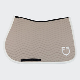 Wave Quilting Jumping Saddle Pad | Cobblestone