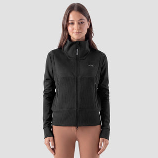 Ladies Tech Sweatshirt Full Zip | Eqembres | Black