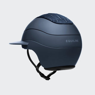 Xanto Helmet | Sun Visor | Rain Of Diamonds | With Logo | Matt Blue