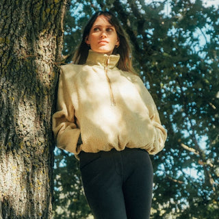 Ladies Tabalou Teddy Fleece | Off-White