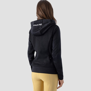 Ladies Tech Hoodie Full Zip | Eqelis | Black