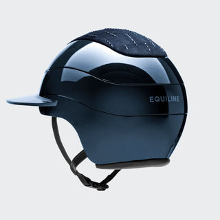 Xanto Helmet | Sun Visor | Rain Of Diamonds | With Logo | Glossy Blue
