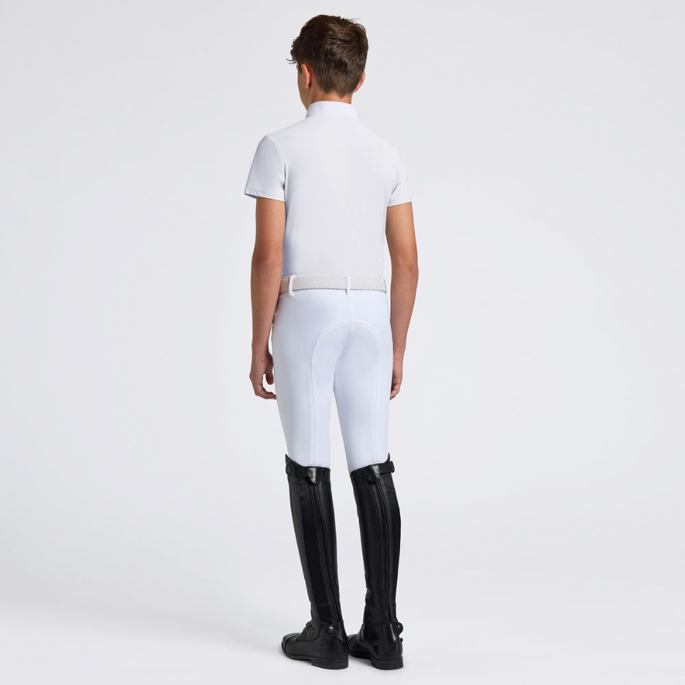 Boys CT Jersey Zip Show Shirt | White