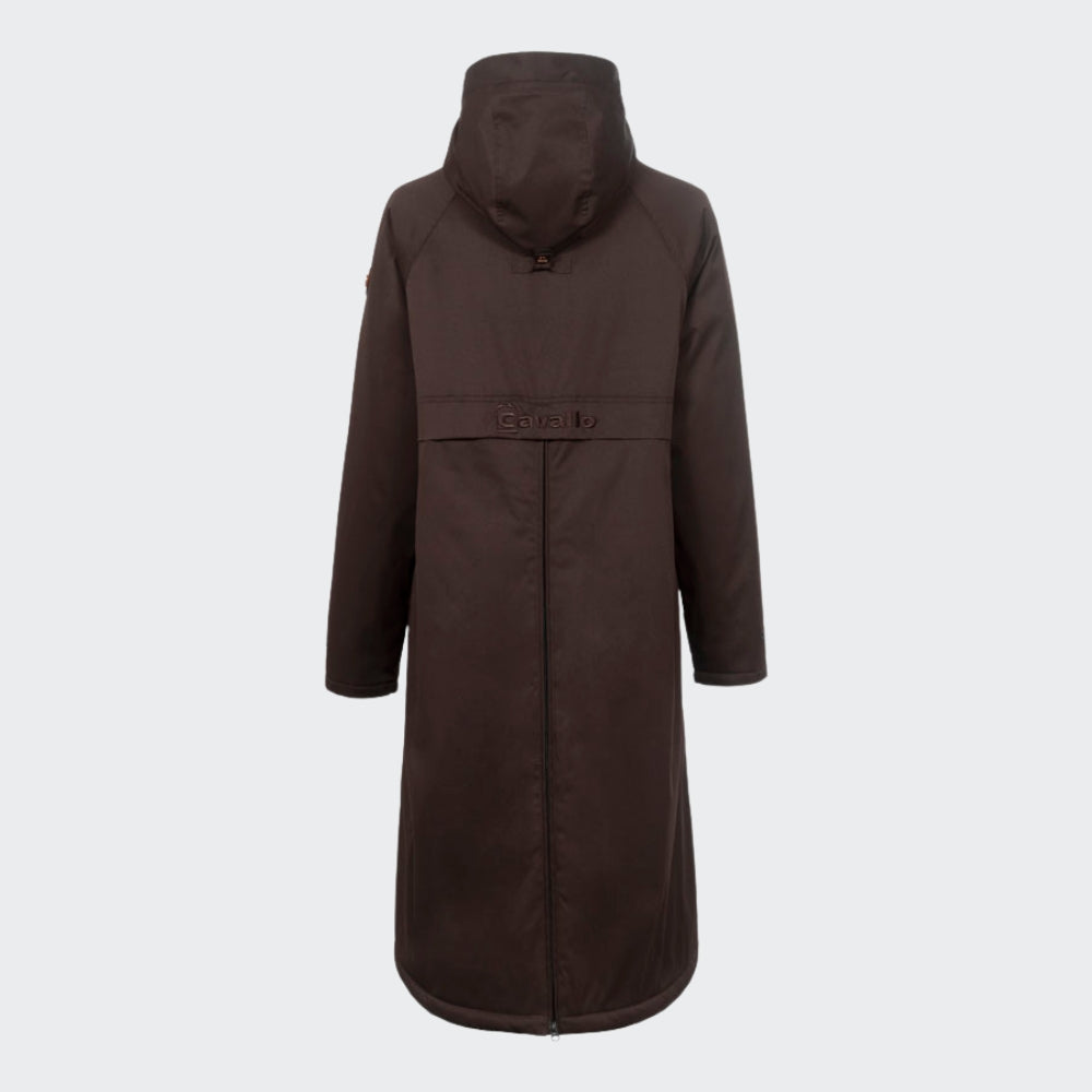 Ladies Cavallior Maxi Coat | Teddy Fleece Lining | Espresso Brown