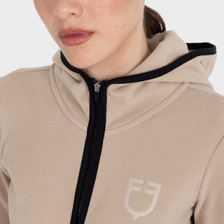 Ladies Full Zip Fleece Hoodie | Cobblestone