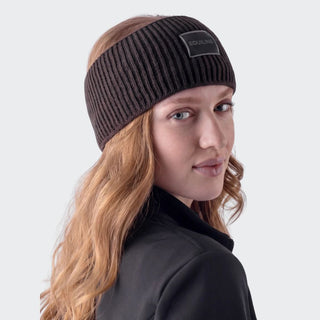 Ladies Eqcend Knitted Headband | Coffee Bean