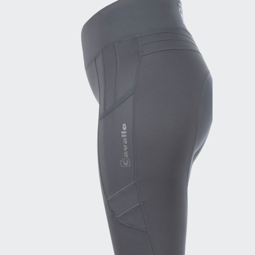 Ladies Cavallin Grip Riding Leggings | Full Grip | Steel
