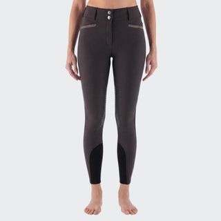 Ladies Eqcrystalek Breeches | High Rise | Coffee Bean