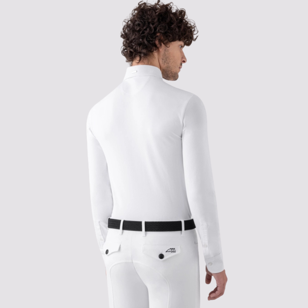 Mens Sebastian Long Sleeve Show Shirt | White