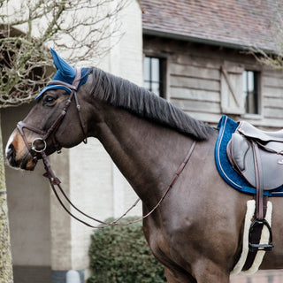 Velvet Jumping Saddle Pad | Navy