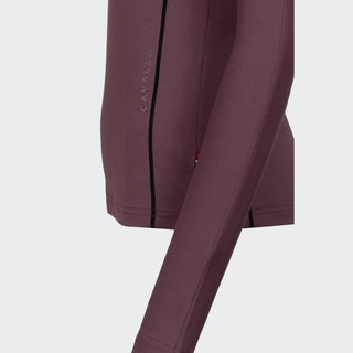 Ladies Cavaldivya Half Zip Training Polo | Dusty Plum