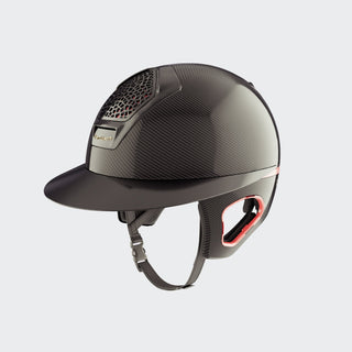 Voronoï Carbon Helmet With Temple Protection | Black | Rose Gold