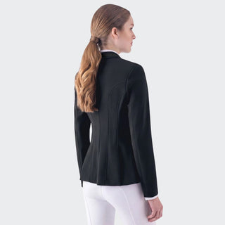 Ladies Eqgace Crystal Collar Show Jacket | Black