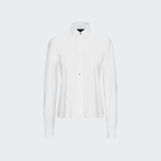 Ladies Casual Piquet Shirt | White