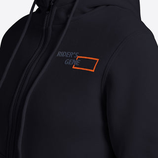 Ladies RG Italy Cotton Zip Hoodie | Navy