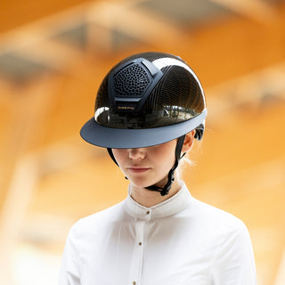 Voronoï Carbon Helmet With Temple Protection | Black