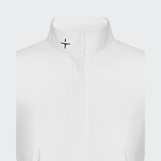 Ladies Half Placket Show Shirt | White