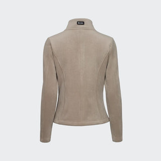 Ladies Cavaldetta Suede Look Jacket | Latte