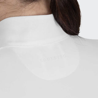 Ladies Hunter Show Shirt With Mesh Inserts | White