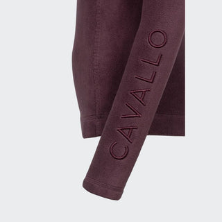 Ladies Cavaldasha Half Zip Fleece | Dusty Plum