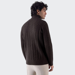 Mens Eqcoco Half Zip Sweater | Coffee Bean