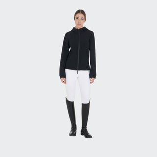 Ladies Hooded Softshell Coat with Concealed Pockets | Black