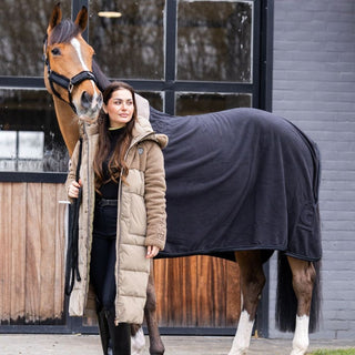 Ladies Cavallika Long Teddy Maxi Coat | Peanut