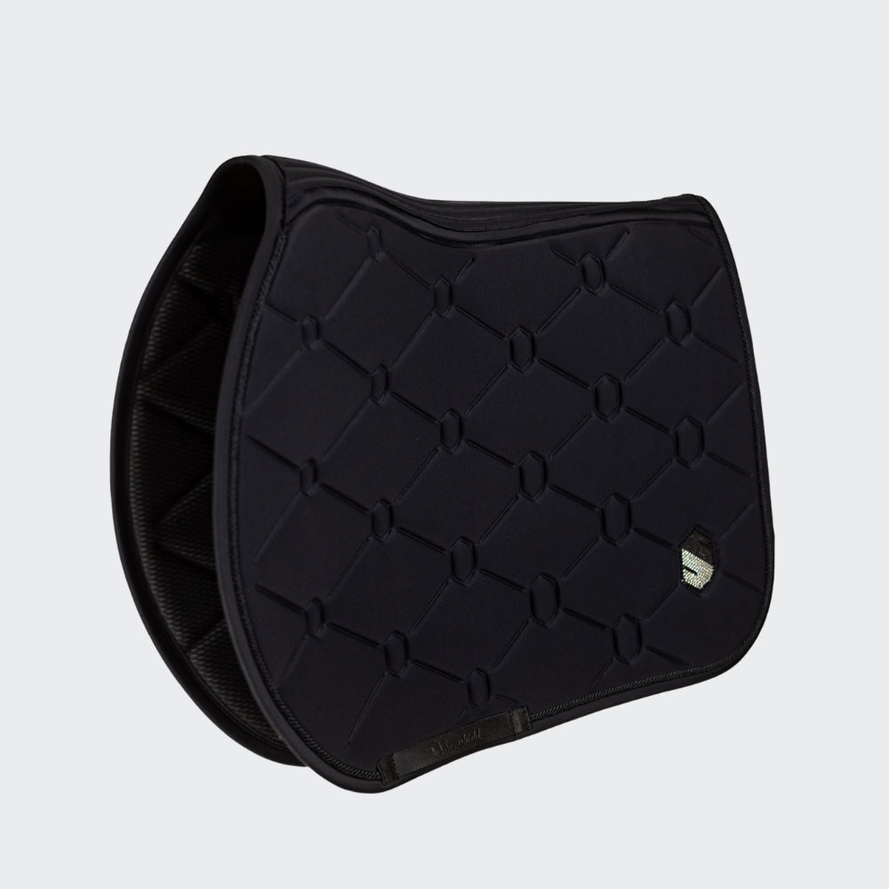 PRE-ORDER | SpineShield Swarovski Jumping Saddle Pad | Black