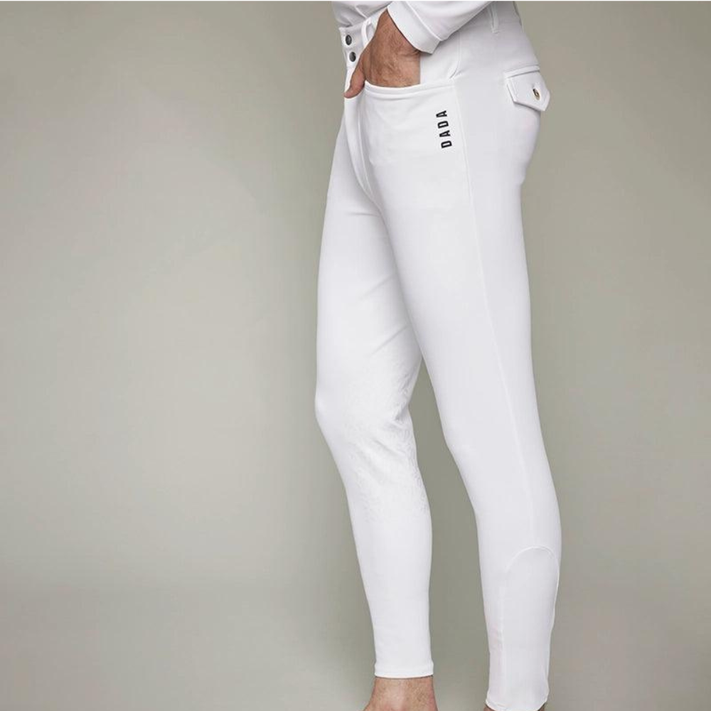 Mens Capitol Breeches | Knee Grip | White