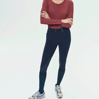 Ladies Giovani Grip Breeches | Medium Rise | Navy