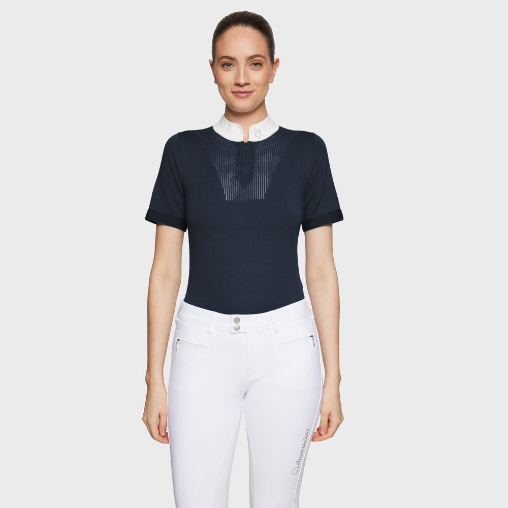 Ladies Zoe Casual Shirt | Short Sleeves | Navy