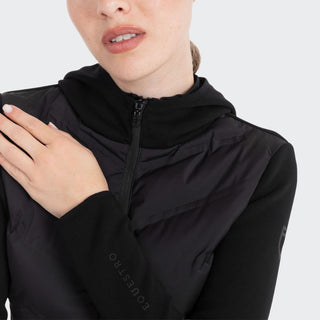 Ladies Technical Padded Raincoat | Black