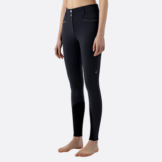 Ladies Crystalek Breeches | High Rise | Knee Grip | Black