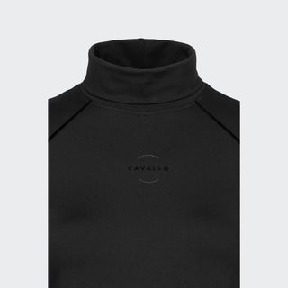 Ladies Cavaldesa Turtleneck Polo | Black