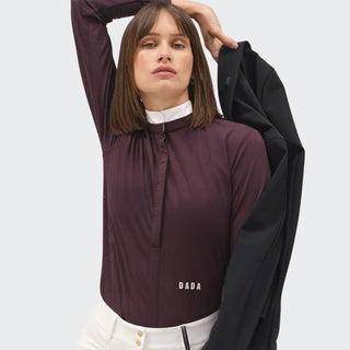 Ladies Helios Long Sleeve Show Shirt | Dark Muscat