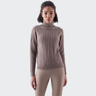 Ladies Eqlover Turtleneck Polo | Greige