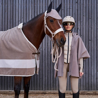 Ladies Hybrid Nylon + Knit Coat | Cobblestone
