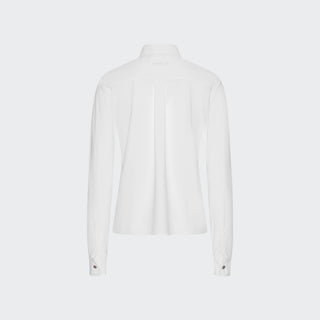 Ladies Casual Piquet Shirt | White