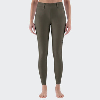 Ladies Eqleggykh Legging Breeches | High Rise | Olive Night