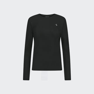 Ladies Perforated Training Polo | Black