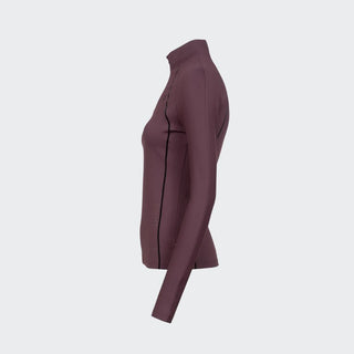 Ladies Cavaldivya Half Zip Training Polo | Dusty Plum