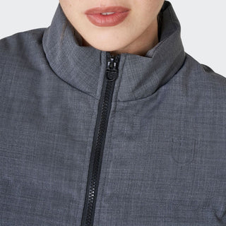 Ladies Wool Quilted Vest | Grey Melange