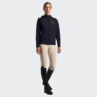 Ladies RG Italy Softshell Coat With Hood & Zip | Navy