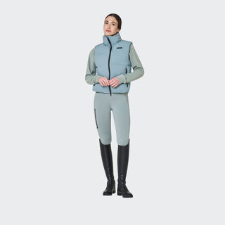 Ladies Quilted Down Vest | Slate Grey