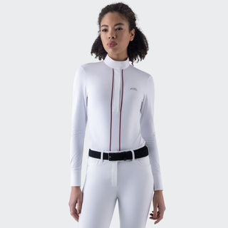 Ladies Eqcolo Long Sleeve Show Shirt | White