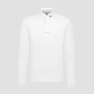 Mens Vitali Long Sleeve Show Shirt | White